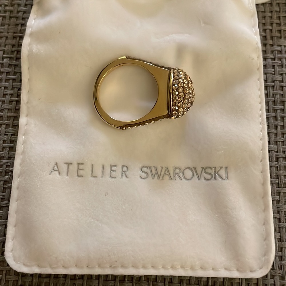 Atelier Swarovski Moselle Stack Rosegold Ring